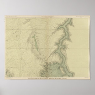 Geologische Karte des Südens 3 Poster