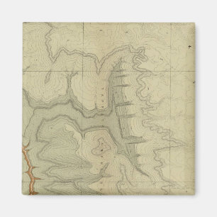 Geologische Karte des Südens Magnet