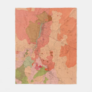 Geologische Karte des Washoe Bezirkes Fleecedecke