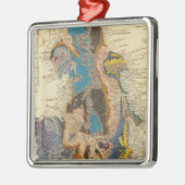 Geologische Karte, England, Wales Ornament Aus Metall (Links)