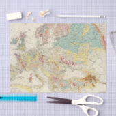 Geologische Karte Europa Seidenpapier (Handwerk)