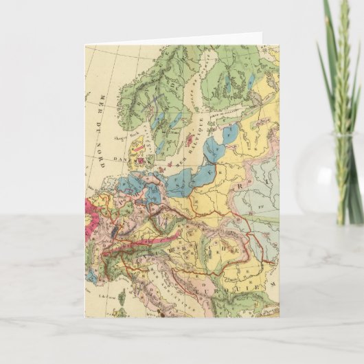 Geologische Karte Europas (Vorderseite)