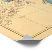 Geologische Karte, Meeresprovinzen Poster (Ecke)