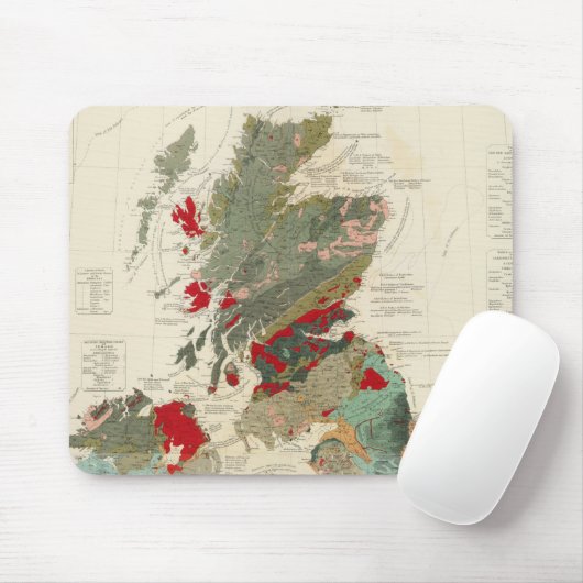 Geologische Karte Mousepad (Mit Mouse)