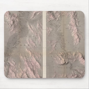 Geologische Karte Rio Colorado des Westens Mousepad