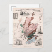 Geologische Karte Schottlands (Vorne/Hinten)