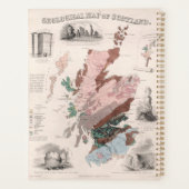 Geologische Karte Schottlands Planer (Rückseite)