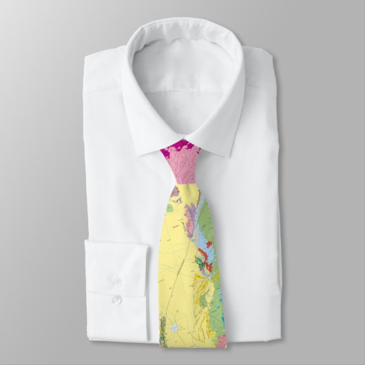 Geologische Karte Südamerikas Krawatte (Gebunden)