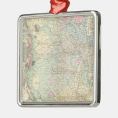 Geologische Karte US Silbernes Ornament (Links)