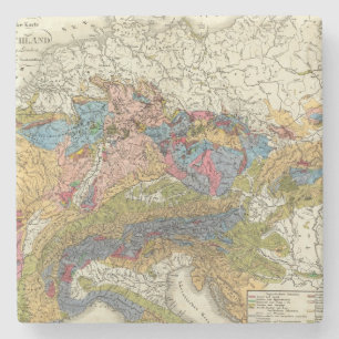 Geologische Karte von Deutschland Steinuntersetzer