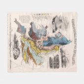 Geologische Karte von England Fleecedecke (Vorderseite (Horizontal))