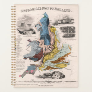 Geologische Karte von England Planer