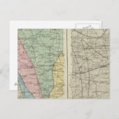 Geologische Karte von Indiana (Vorne/Hinten)