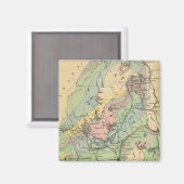 Geologische Karte von Maine Magnet (Vorderseite/Rückseite)