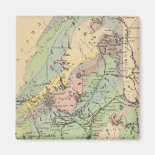 Geologische Karte von Maine Magnet (Vorne)