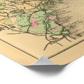 Geologische Karte von Maine Poster (Ecke)