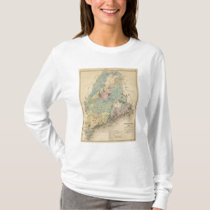 Geologische Karte von Maine T-Shirt