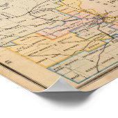 Geologische Karte von Minnesota durch NH Winchell Poster (Ecke)