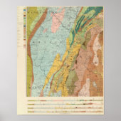 Geologische Karte von New Hampshire 2 Poster (Vorne)