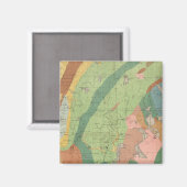 Geologische Karte von New Hampshire 5 Magnet (Vorderseite/Rückseite)