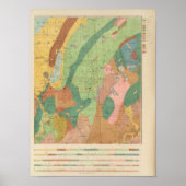Geologische Karte von New Hampshire 5 Poster (Vorne)