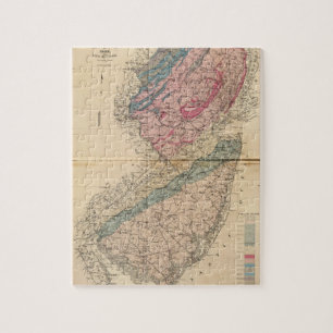 Geologische Karte von New Jersey Puzzle