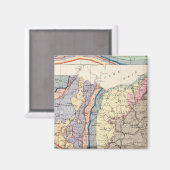 Geologische Karte von Ohio Magnet (Vorderseite/Rückseite)