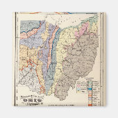 Geologische Karte von Ohio Magnet (Vorne)