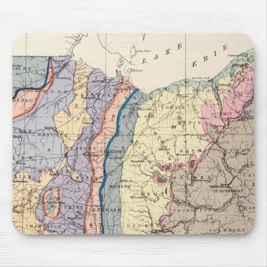 Geologische Karte von Ohio Mousepad (Vorne)