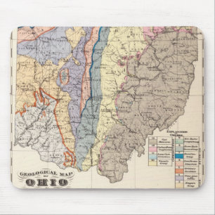 Geologische Karte von Ohio Mousepad