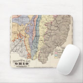 Geologische Karte von Ohio Mousepad (Mit Mouse)