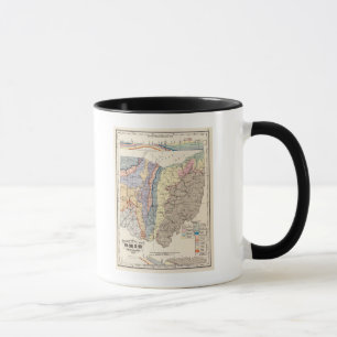 Geologische Karte von Ohio Tasse