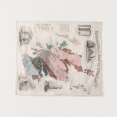 Geologische Karte von Schottland Wandteppich (Vorderseite (Horizontal))