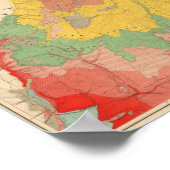 Geologische Karte von Utah Poster (Ecke)