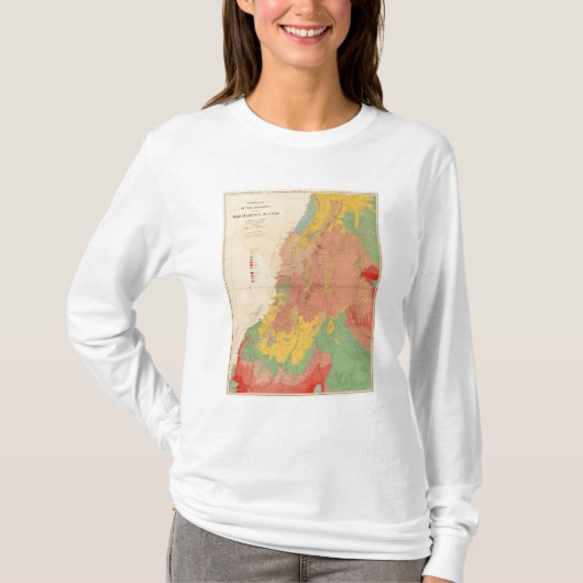 Geologische Karte von Utah T-Shirt (Vorderseite)