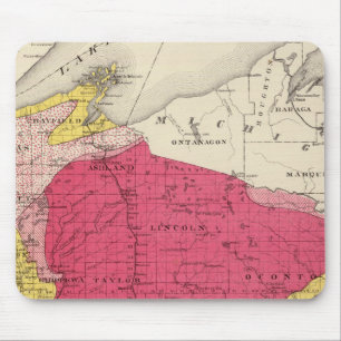 Geologische Karte von Wisconsin Mousepad