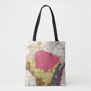 Geologische Karte von Wisconsin Tasche