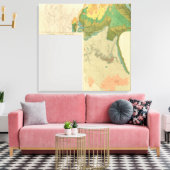Geologische Kartenblätter Leinwanddruck (Insitu (Wohnzimmer))