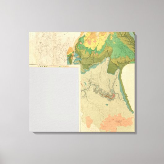 Geologische Kartenblätter Leinwanddruck (Vorderseite)