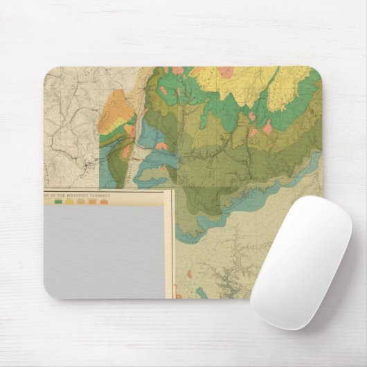Geologische Kartenblätter Mousepad (Mit Mouse)