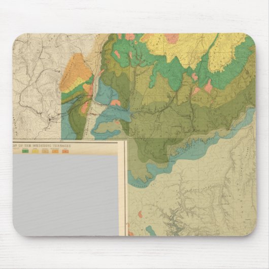 Geologische Kartenblätter Mousepad (Vorne)