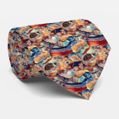 Geologische Sedimentation Textur Necktie Krawatte (Gerollt)