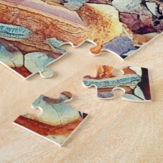 Geologische Sedimentation Texturpuzzle Puzzle (Seite)