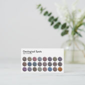 Geologische Stätten - Linen Visitenkarte (Stehend Vorderseite)
