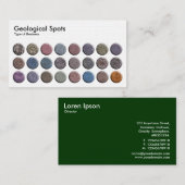 Geologische Stätten - Linen Visitenkarte (Vorne/Hinten)