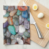 Geologische Steine! Küchentuch (Viertel Falte)