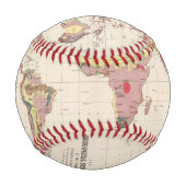 Geologische Struktur der Erde Baseball (Rückseite)