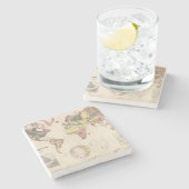 Geologische Struktur der Kugel Steinuntersetzer (Seitenansicht)