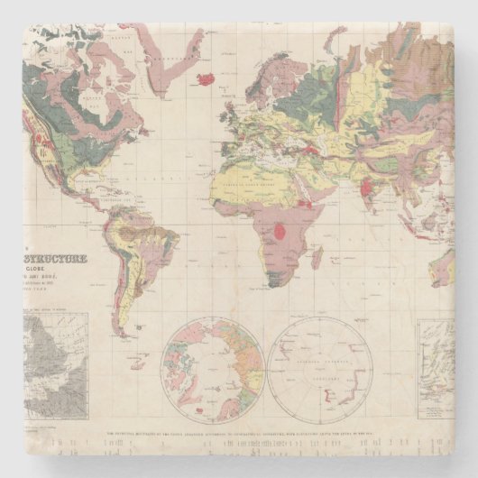 Geologische Struktur der Kugel Steinuntersetzer (Vorderseite)