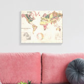 Geologische Struktur des Globus Leinwanddruck (Insitu (Wohnzimmer))